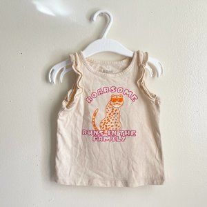 Okie Dokie Baby Girls Round Neck Tank Top 2T